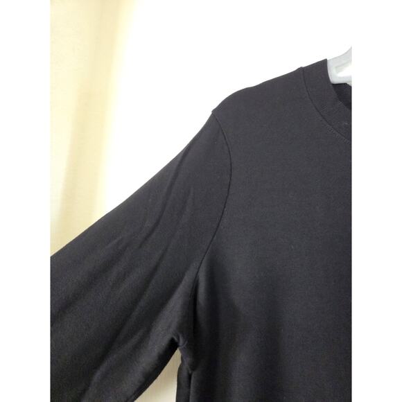 Glyder Black Adore Long Sleeve Zipper Accent Modal Sweatshirt, Women's Medium - Picture 6 of 15